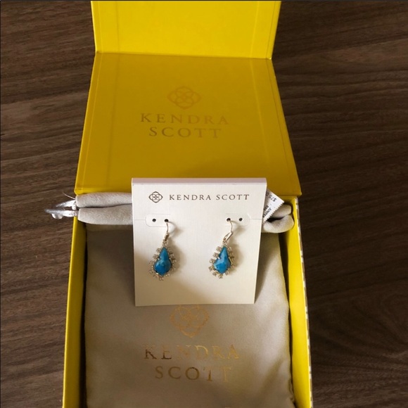 Kendra Scott Juniper Drop Earrings . NWT - Picture 4 of 4